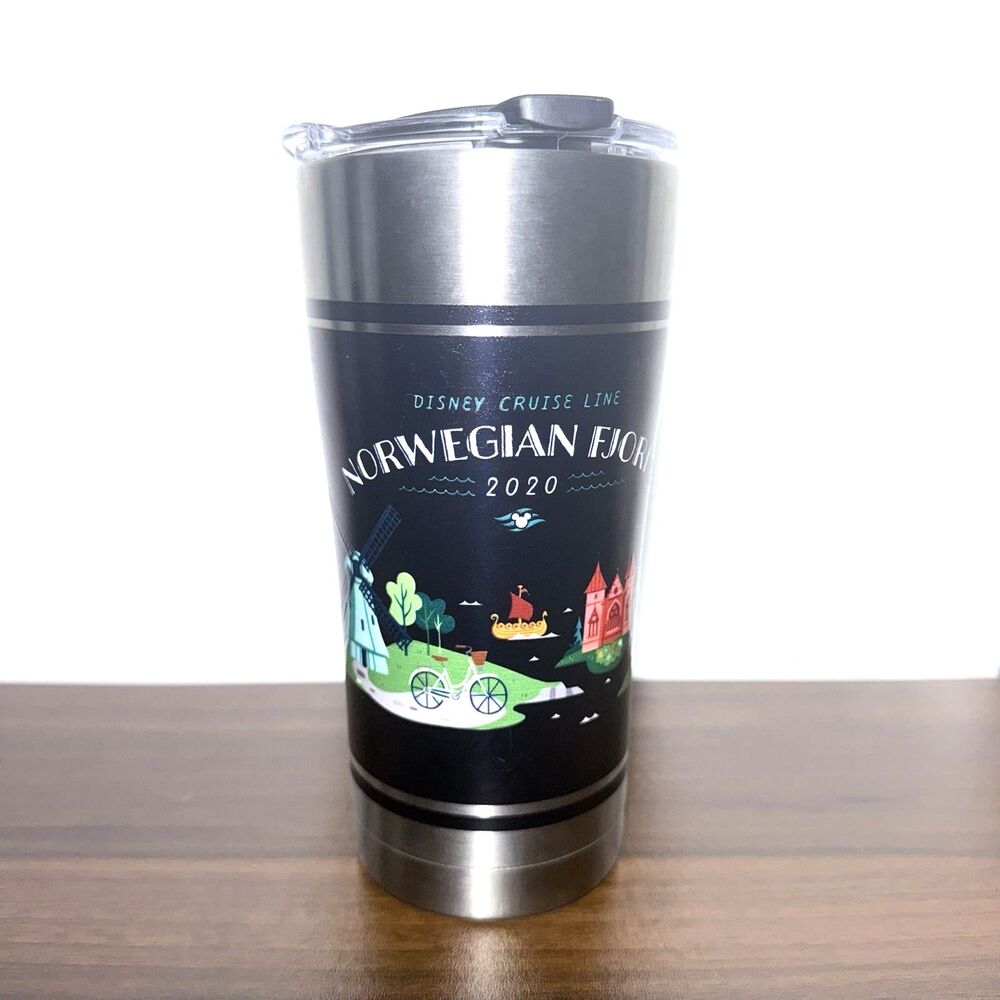 Disney 2020 Cruise Line Norwegian Fjords Tervis Stainless Steel Tumbler 20oz NEW